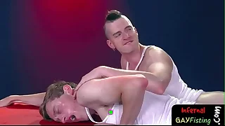 Careless bear preps bdsm twinks for fisting