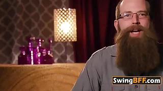 Crazy swingers are having a wild lusty meeting with softcore sex increased by more&period;